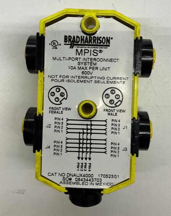 Brad Harrison DNAUX4000 4-Port MPIS 4-Pin 10A, 600V Devicenet