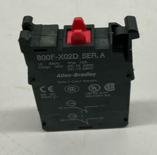 Allen Bradley 800FXO2D Ser. A. Contact Block 2 Normaly Closed