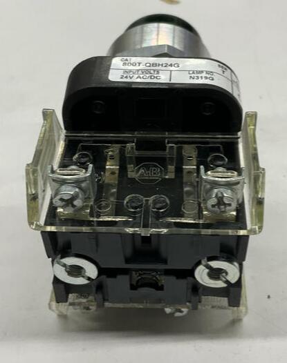 Allen Bradley 800T-QBH24G Green Illuminated Momentary Push Button 24VAC/DC