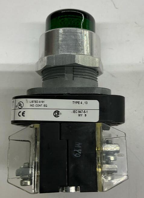 Allen Bradley 800T-QBH24G Green Illuminated Momentary Push Button 24VAC/DC - 0