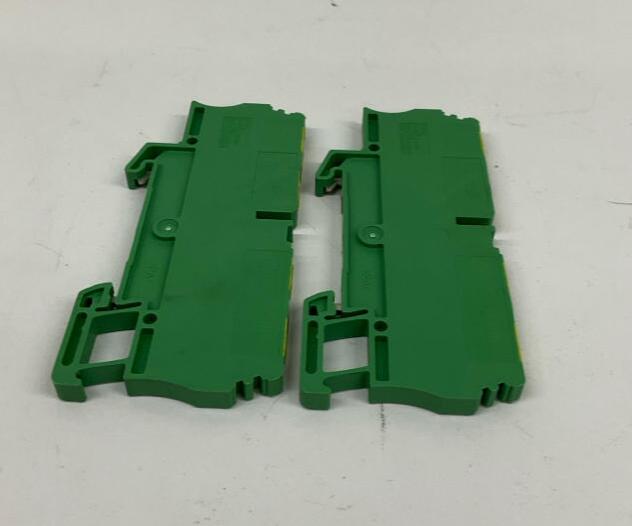 Allen Bradley  1492-LG3Q  2-Pack DIN Ground Terminal Block