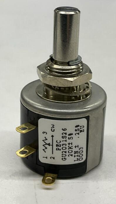 Digi-Key  GU2031S26-ND Ten Turn Precision 20K OHM Potentiometer