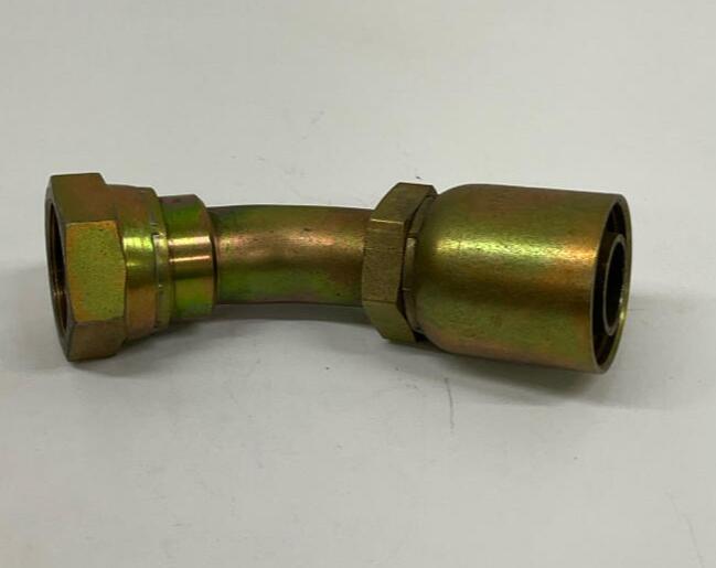 Kurt Hydraulics  FFX45-20-20-W  1-1/2'' Hose ID Crimp x 1-1/2'' ORFS Female 45° - Like New