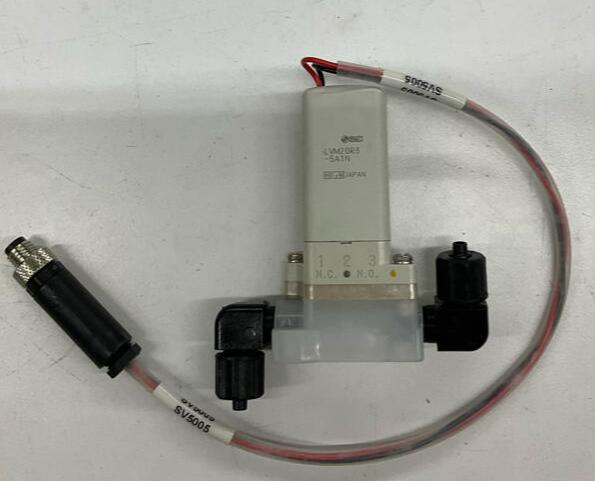 SMC LVM20R3-5A1N 2-Port Chemical Valve 12/24VDC - Like New