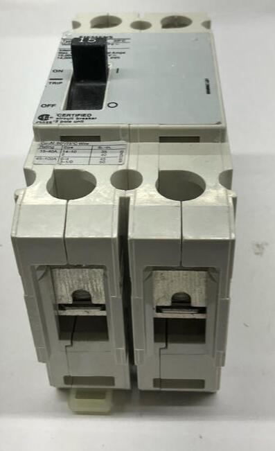 Siemens CQD6215 2-Pole 15 Amp Circuit Breaker 600Y/347VAC - Very Good