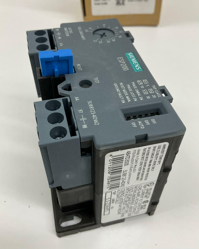 Siemens 48ATD3S00 ESP200 Solid State Overload Relay 5.5-22A