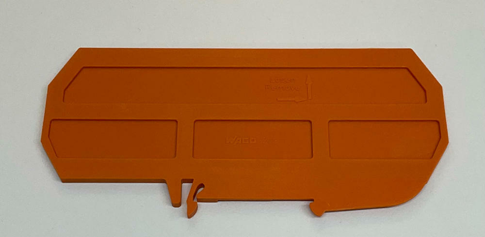 Wago 209-191 Package of 5 Terminal Block Separator 120mm Orange - Like New - 0