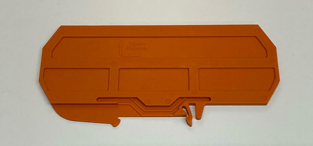 Wago 209-191 Package of 5 Terminal Block Separator 120mm Orange - Like New