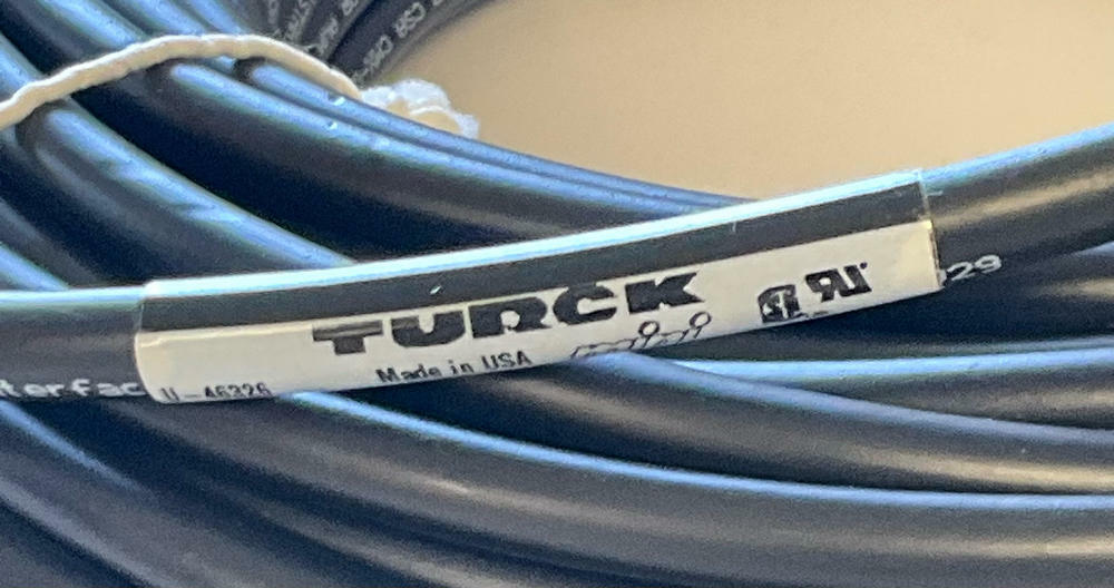 Turck  WKV-254BK-30  Minifast 4-Pole, 2-Wire Female 90° Single End Cable 30M - Like New