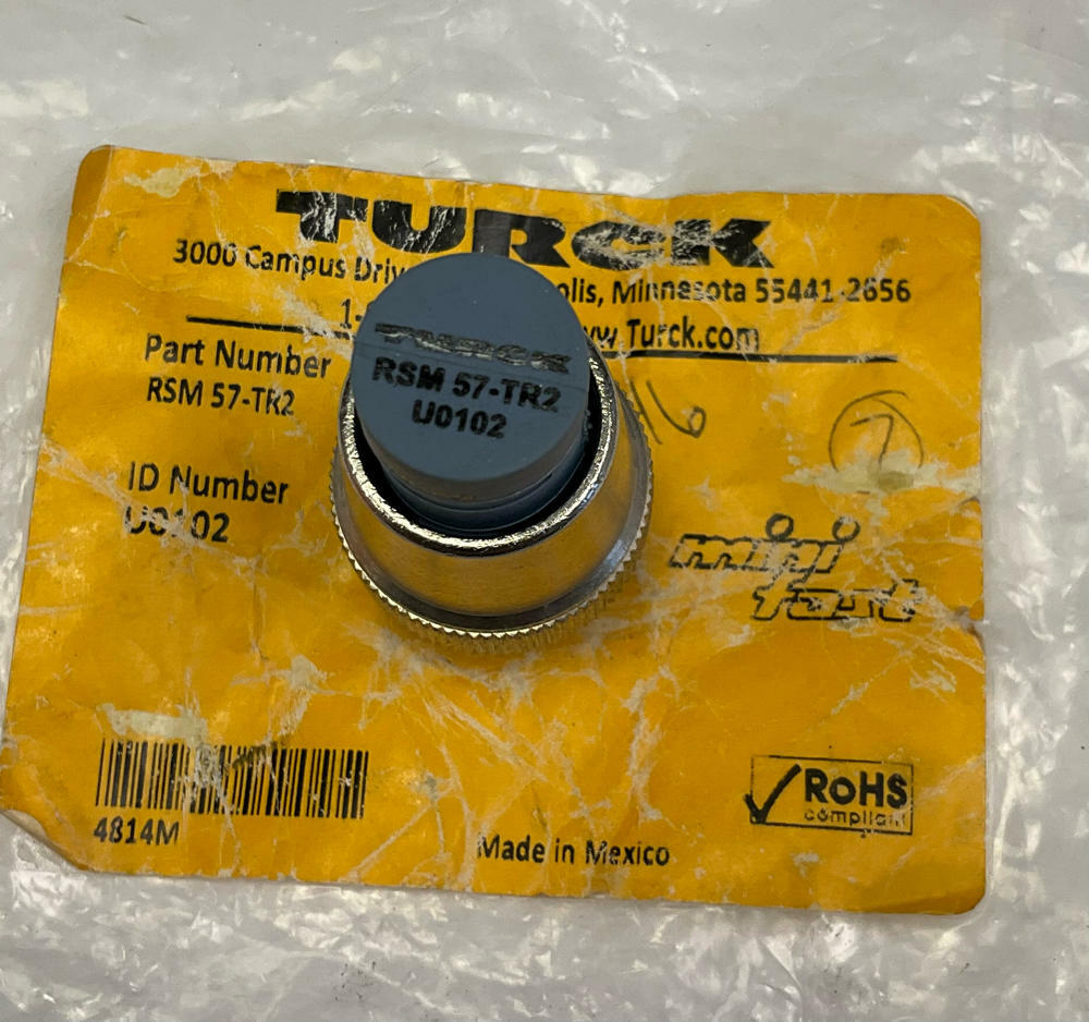 Turck  RSM 57-TR2 / U0102  7/8'' Male, 5-Pin Terminating Resistor  120 ohm - Like New