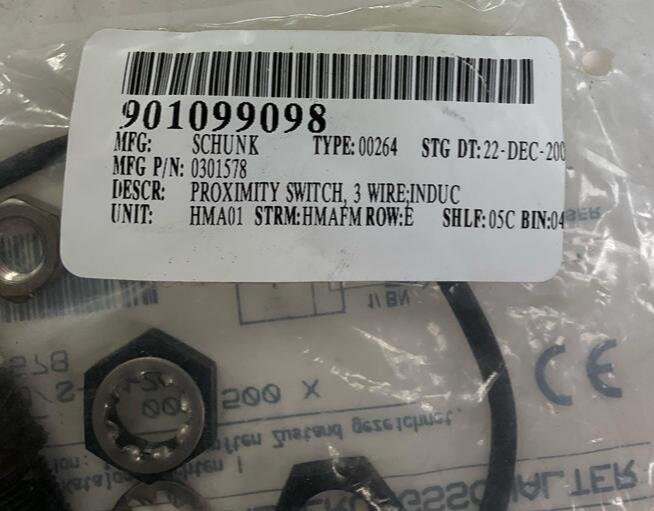 Schunk 0301578 Industrial Proximity Sensor M12 - Like New