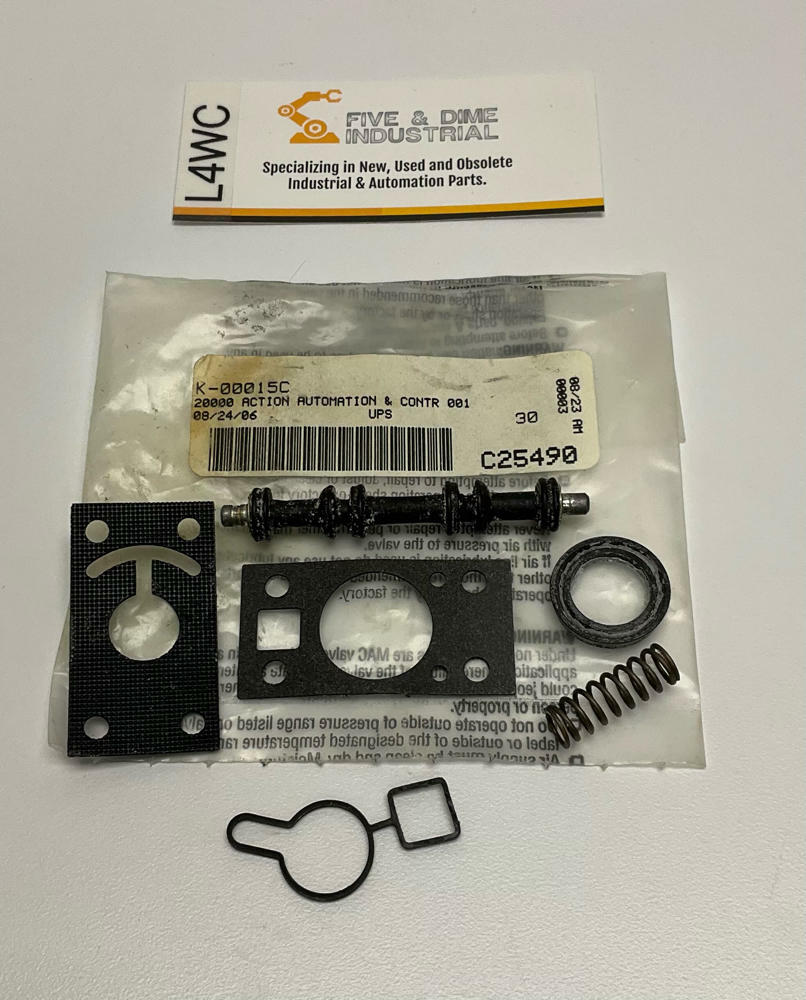 Mac Valves  K00015C  Pneumatic Solenoid Valve Repair Kit - Like New