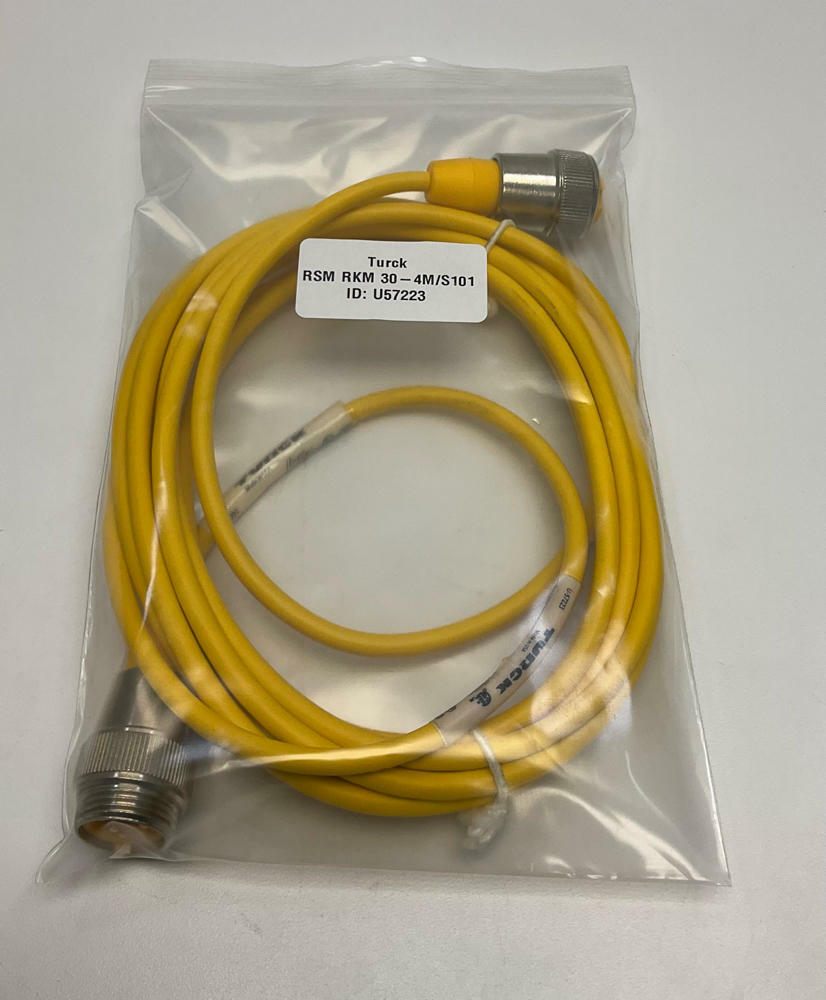 Turck  RSM-RKM-30-4M/S101  7/8'' Flexlife  Male/Female Straight Cable 3-Pin - Like New - 0