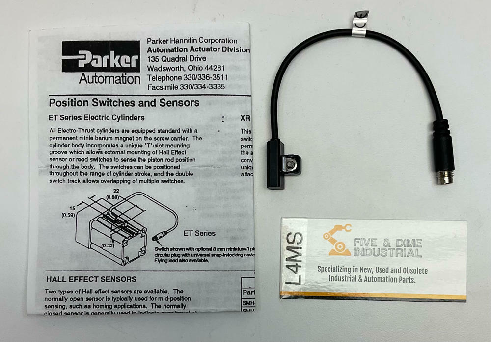 Parker SMC-1NC Hall Effect Position Sensor Switch 6-30 VDC - Like New