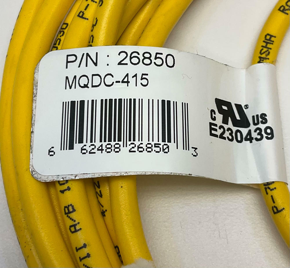 Banner  26850 / MQDC-415  Female, 4-Pin, 4-Wire Single End Cable  5M - Like New