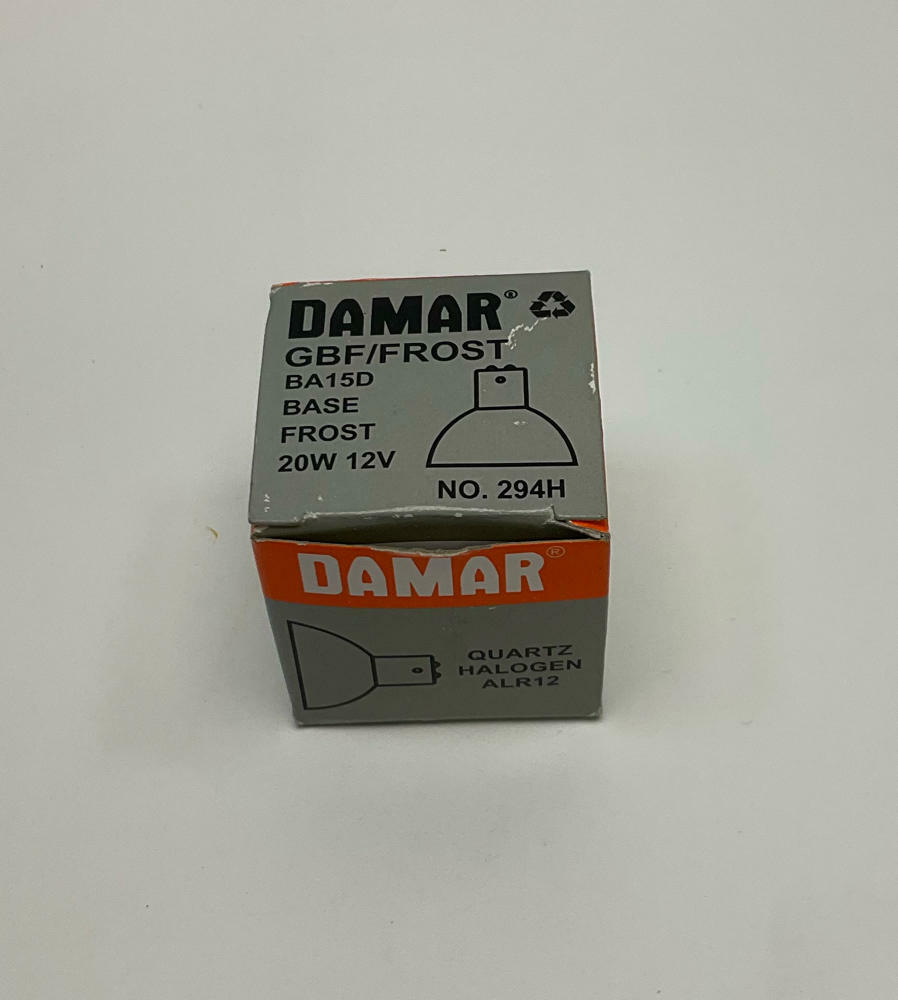 Damar  294H  GBF/Frost  12-Volt  20-Watt Quartz Halogen Bulb Lamp - Like New - 0