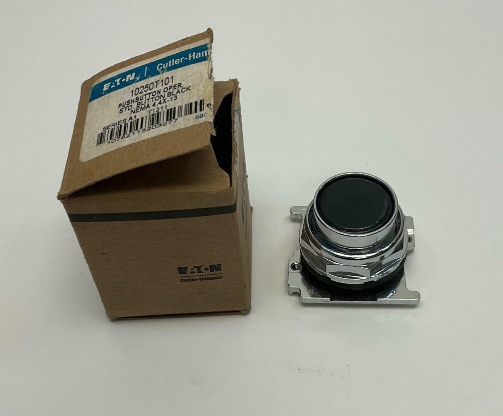 Eaton  10250T101  Black Push Button Non-Illuminated Nema 4, 4X-13 - Like New - 0