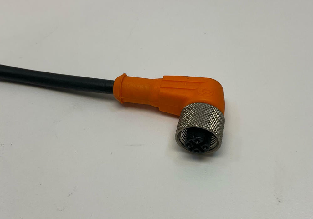 IFM  E10188  M12, 90° Female 2-Wire Cable  2-Meter - Like New