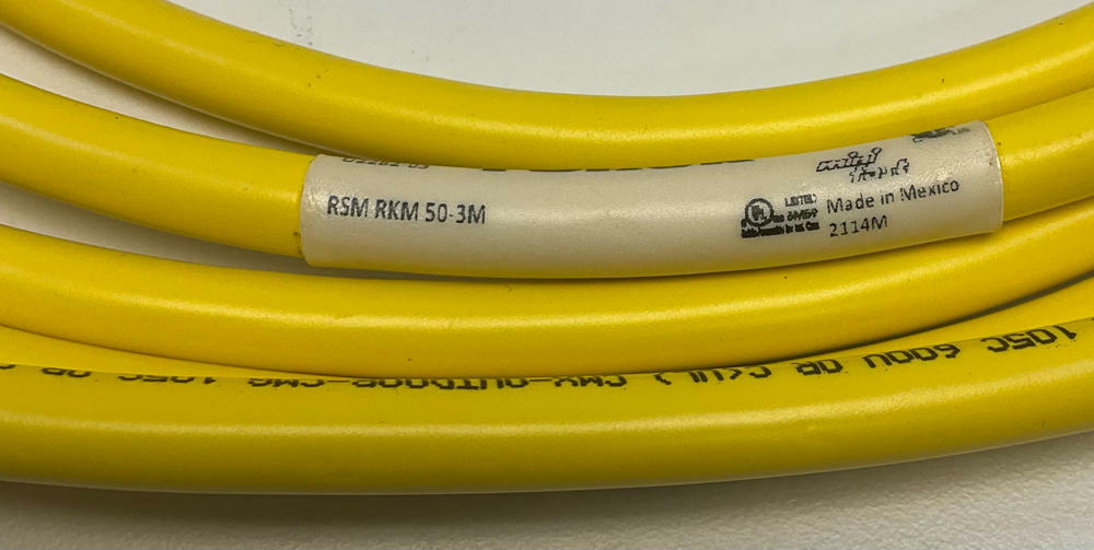 Turck  RSM-RKM-50-3M / U2282-03  5-Pole Male/Female Straight Cable 3-Meters - Like New