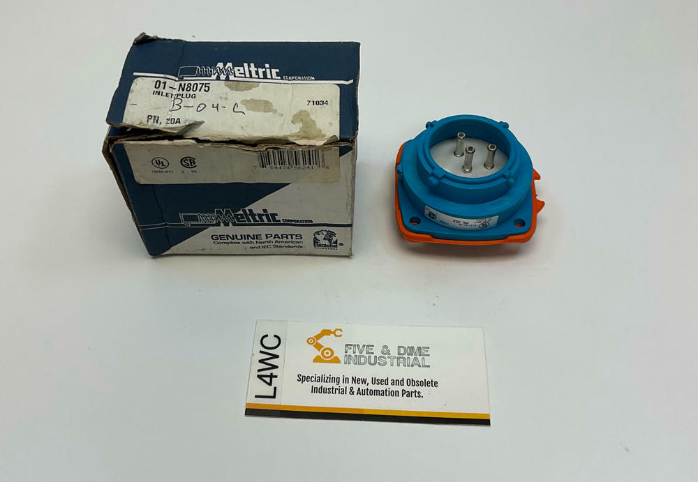 Meltric  01-N8075  20A  Receptacle Plug - Like New