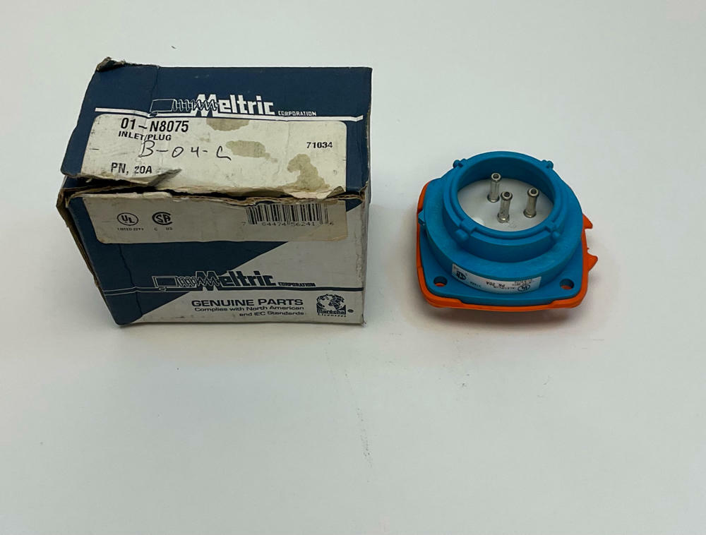 Meltric  01-N8075  20A  Receptacle Plug - Like New - 0