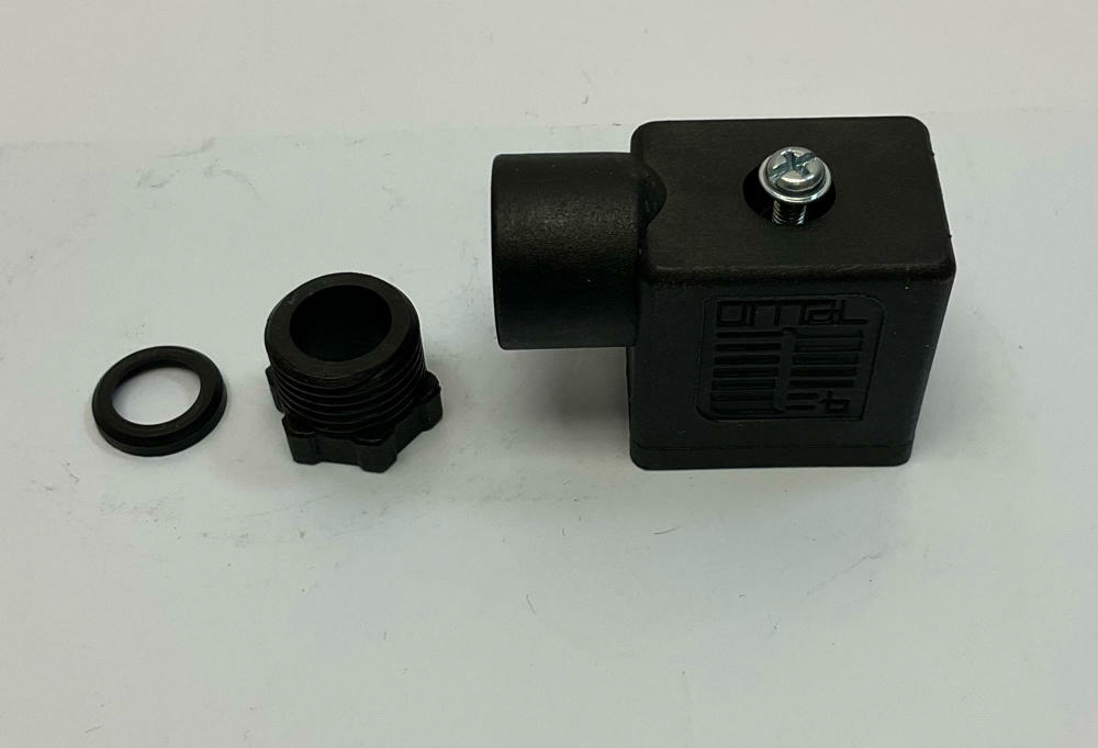 Omal  10/250  Solenoid Valve Connector  2-Pin + Ground - Like New