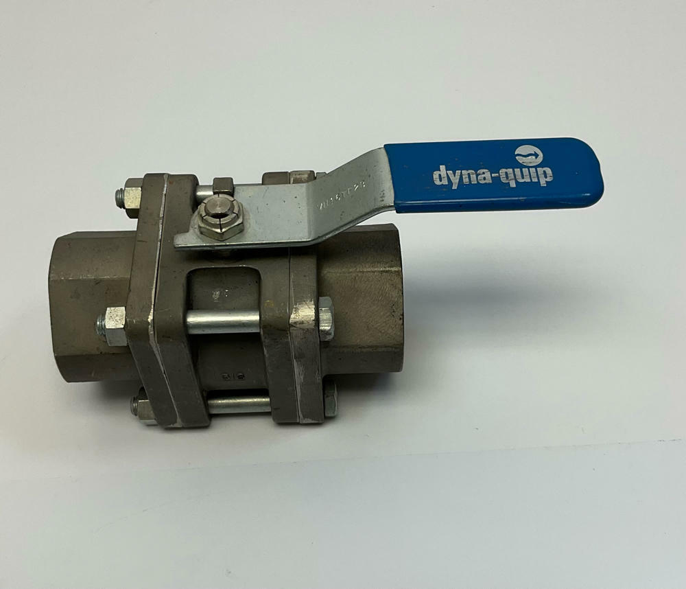 Dyna-Quip  V6S-1  3-Piece 316S5 Bolted In-Line Ball Valve 1'' Female NPT - Like New - 0