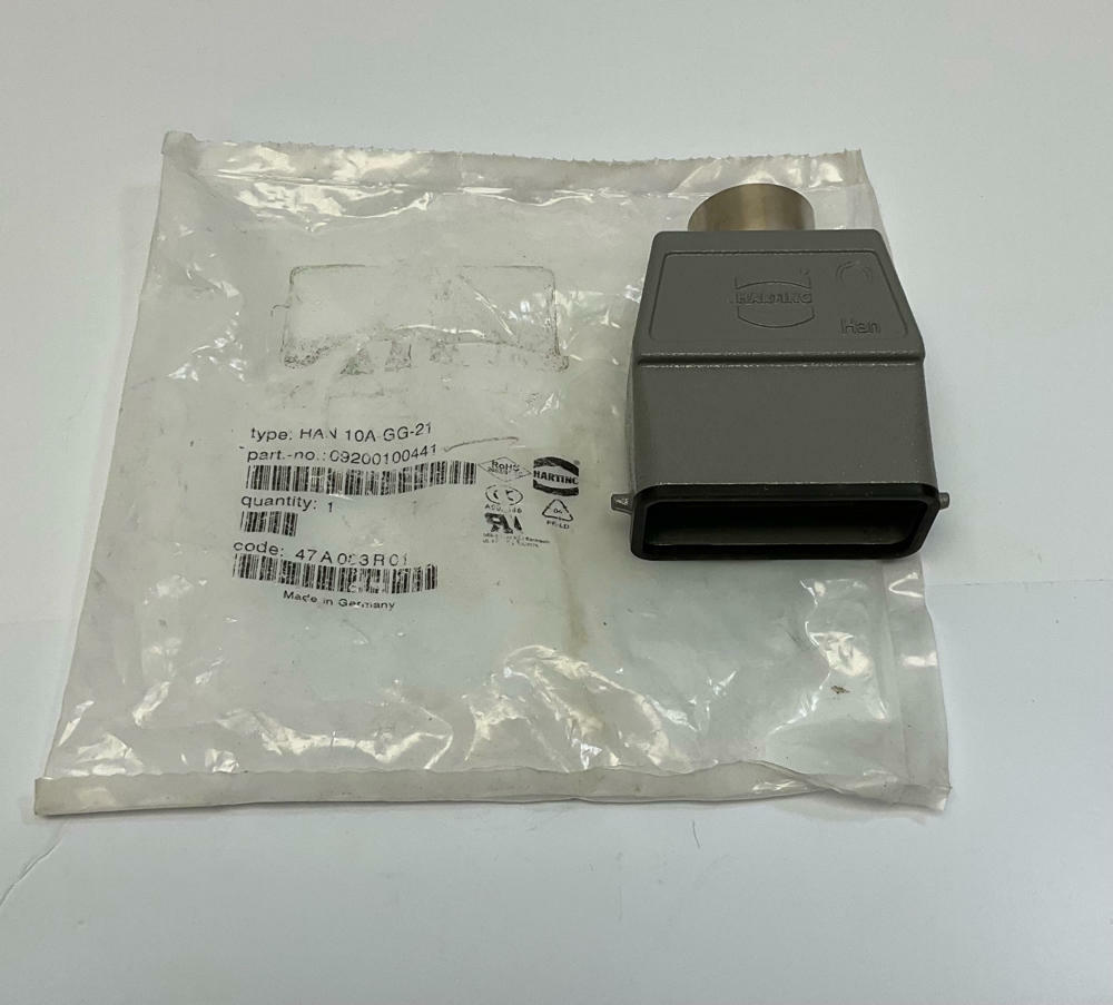 Harting  09200100441  HAN  Top Entry Hood Connector PG21 Thread - Like New - 0