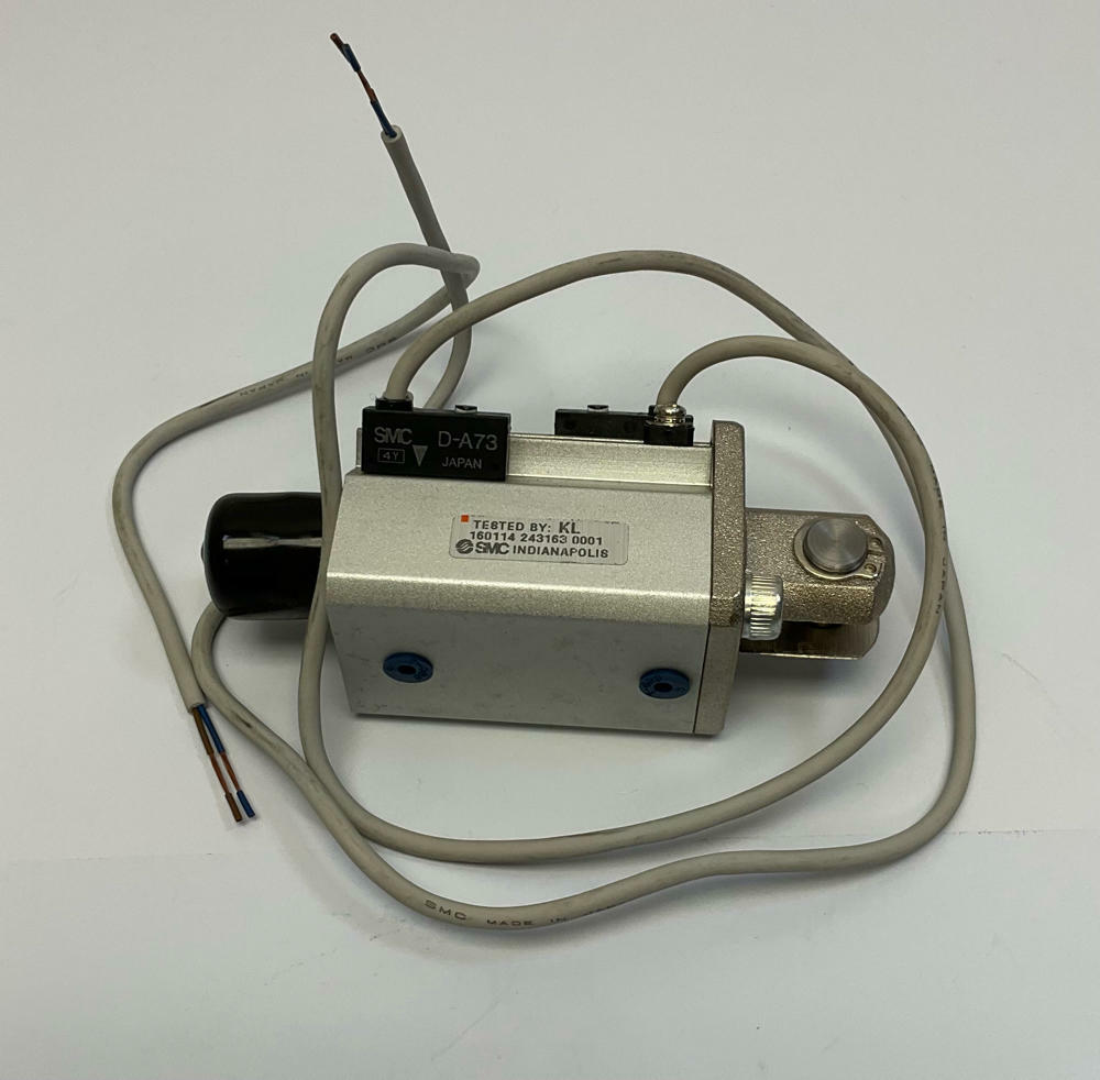 SMC  CDQ2D25-25DM-A73  Compact DBL Acting Pneumatic Cylinder w/ Reed Switches - Like New - 0