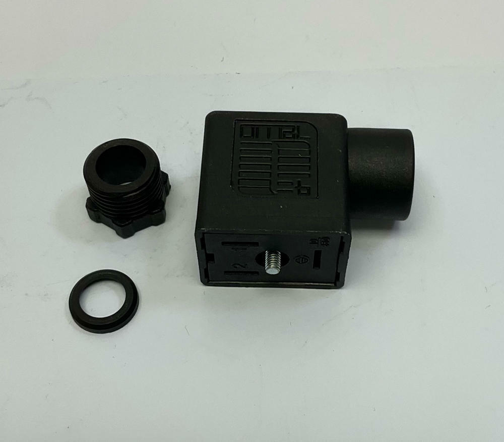 Omal  10/250  Solenoid Valve Connector  2-Pin + Ground - Like New