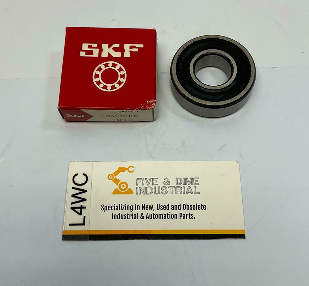 SKF  6204-3RSJEM  Double Sealed Ball Bearing  20x47x14mm - Like New