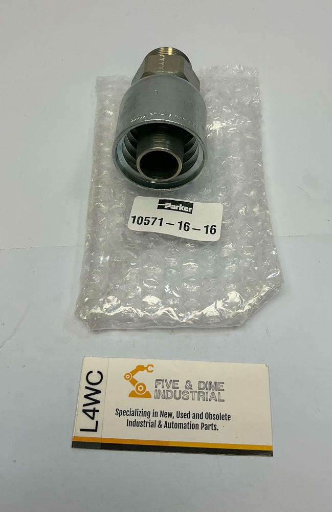 Parker  10571-16-16  1'' Male SAE Straight w/ O-Ring x 1'' ID Hose Crimp Fitting - Like New