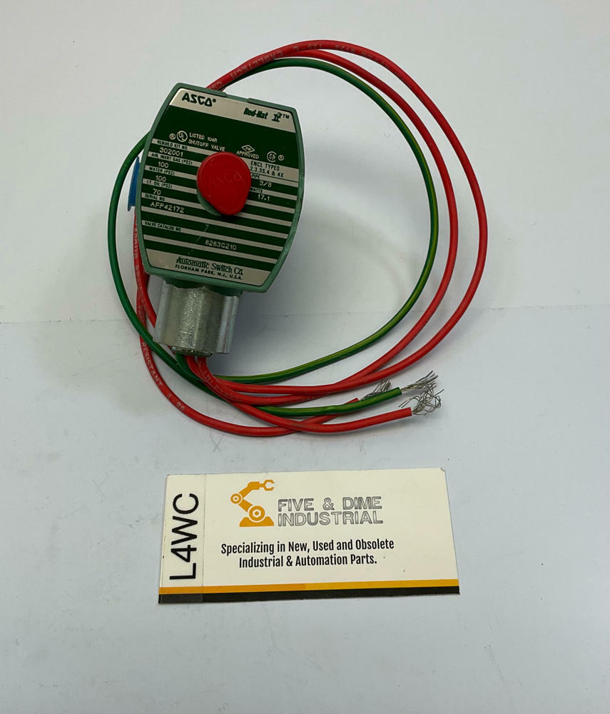 Asco  8263G210  Red Hat 3/8''  Solenoid Valve  N/C  120VAC - Like New